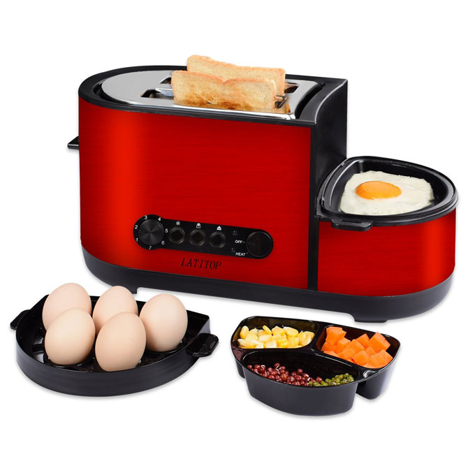 LATITOP Toaster with Egg Cooker - Cooking Gizmos