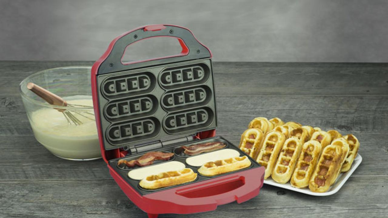 bacon in a waffle iron