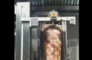 Doner Kebab Robot with Automatic Knife