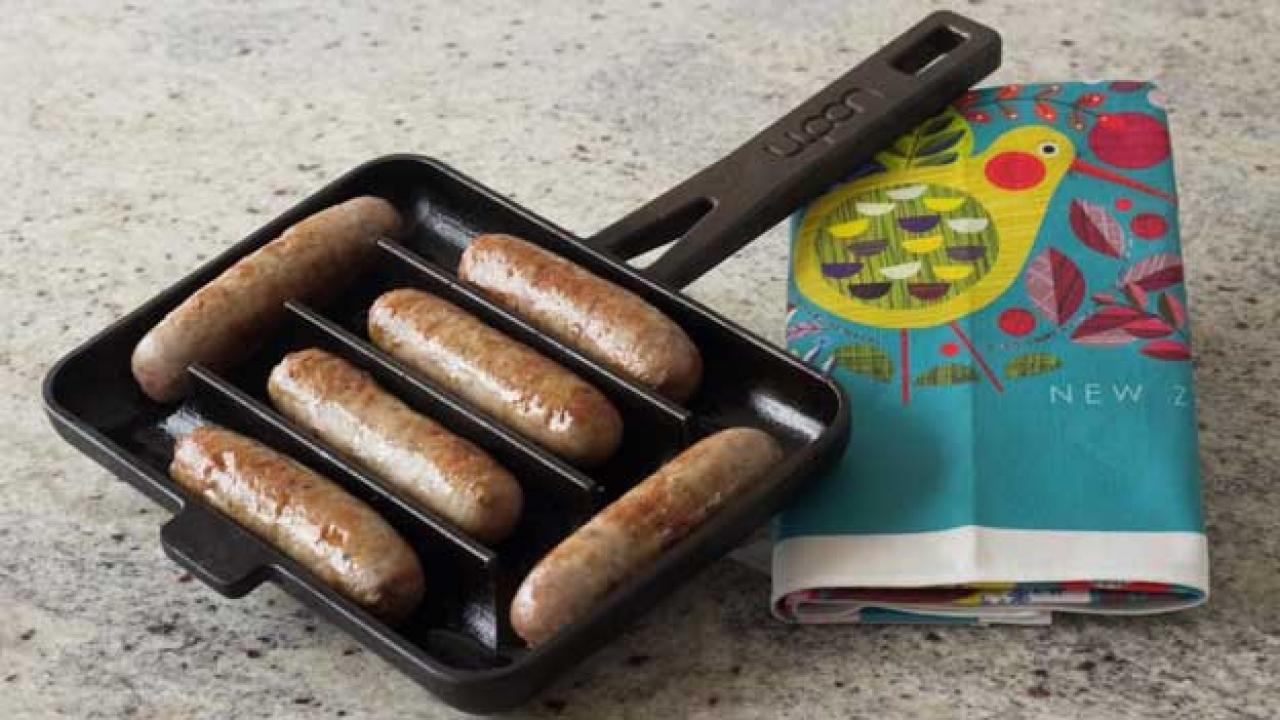 UPAN Cast Iron Sausage Fry Pan