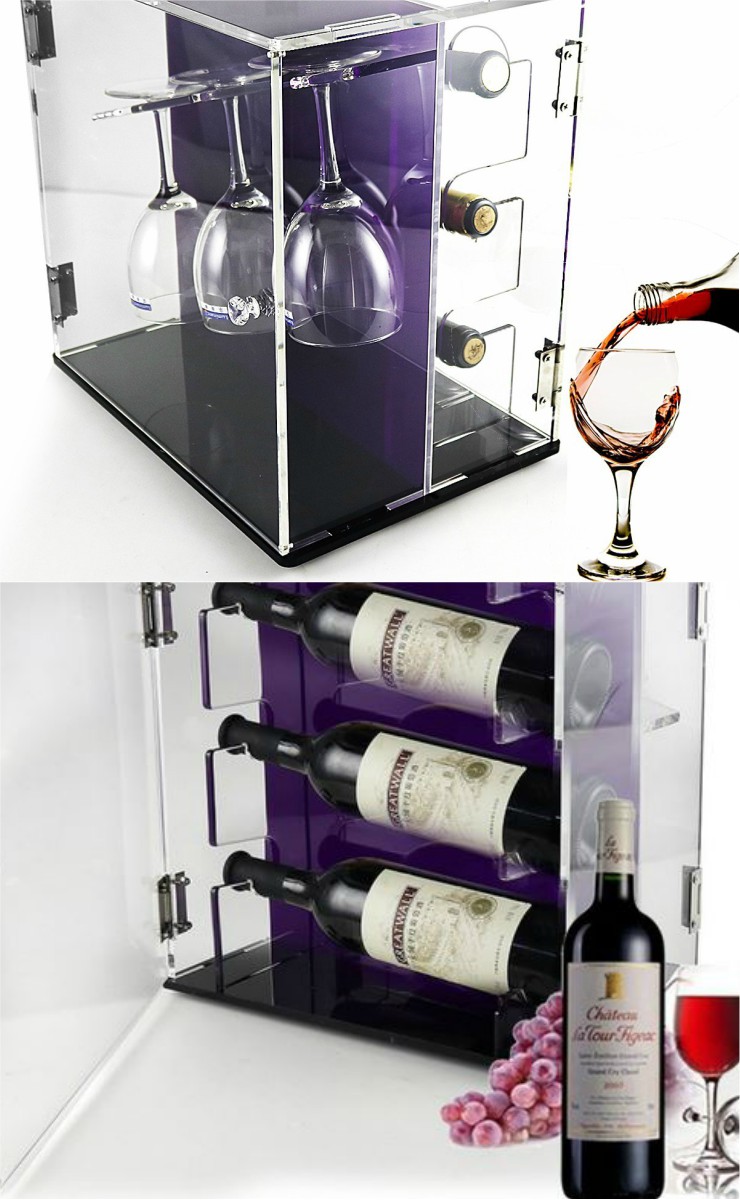 Countertop Wine Glass Storage Rack Cooking Gizmos