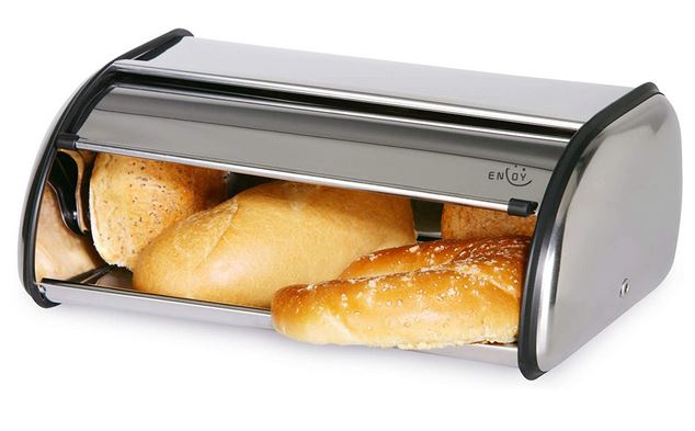 Enjoy Stainless Steel Bread Box - Cooking Gizmos