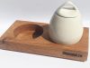 AggCoddler: Scandinavian Porcelain 2-Piece Egg Coddler
