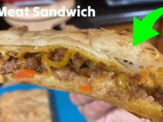 Quick Puff Pastry Beef Sandwich for Lunch