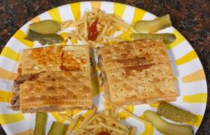 Quick Saltine Crackers Beef Sandwich
