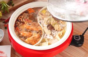 Aroma Electric ASP-138RC Hot Pot with S-Divider